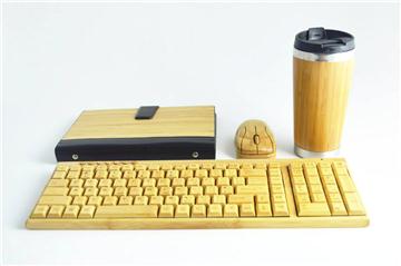 木 無線 鍵盤 滑鼠 套裝